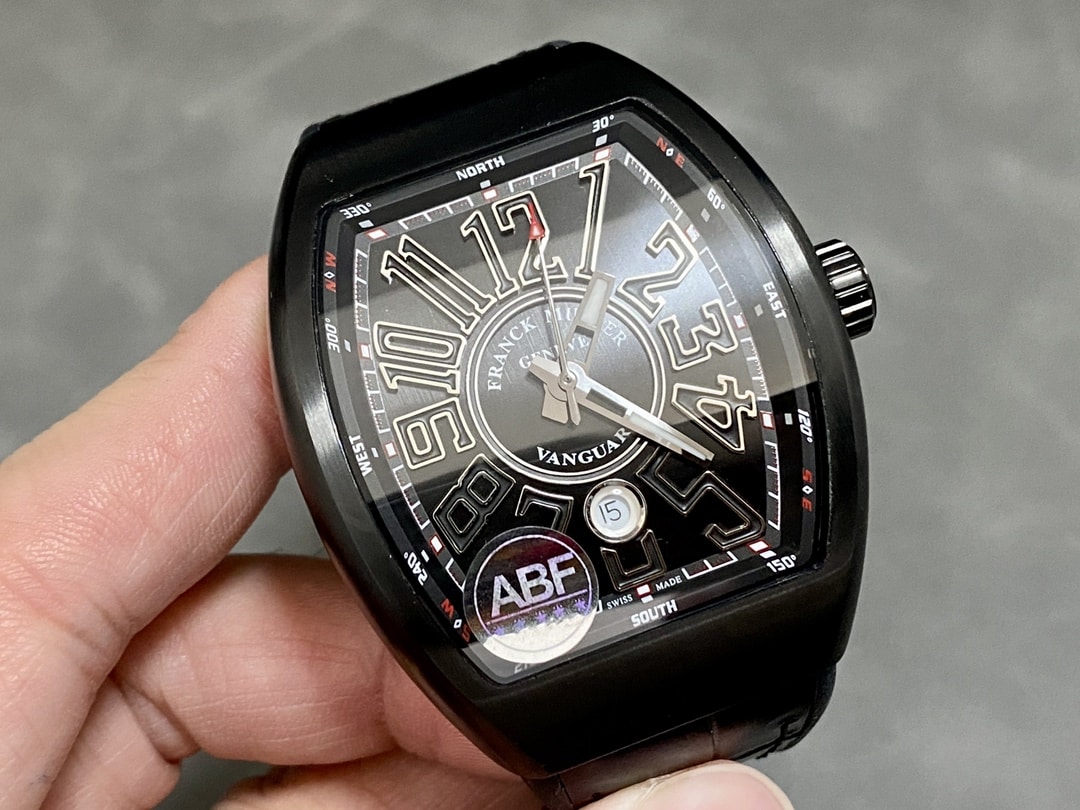 Franck Muller Vanguard V45 Ceramic Black Dial Best Replica ABF 45mm - Image 2