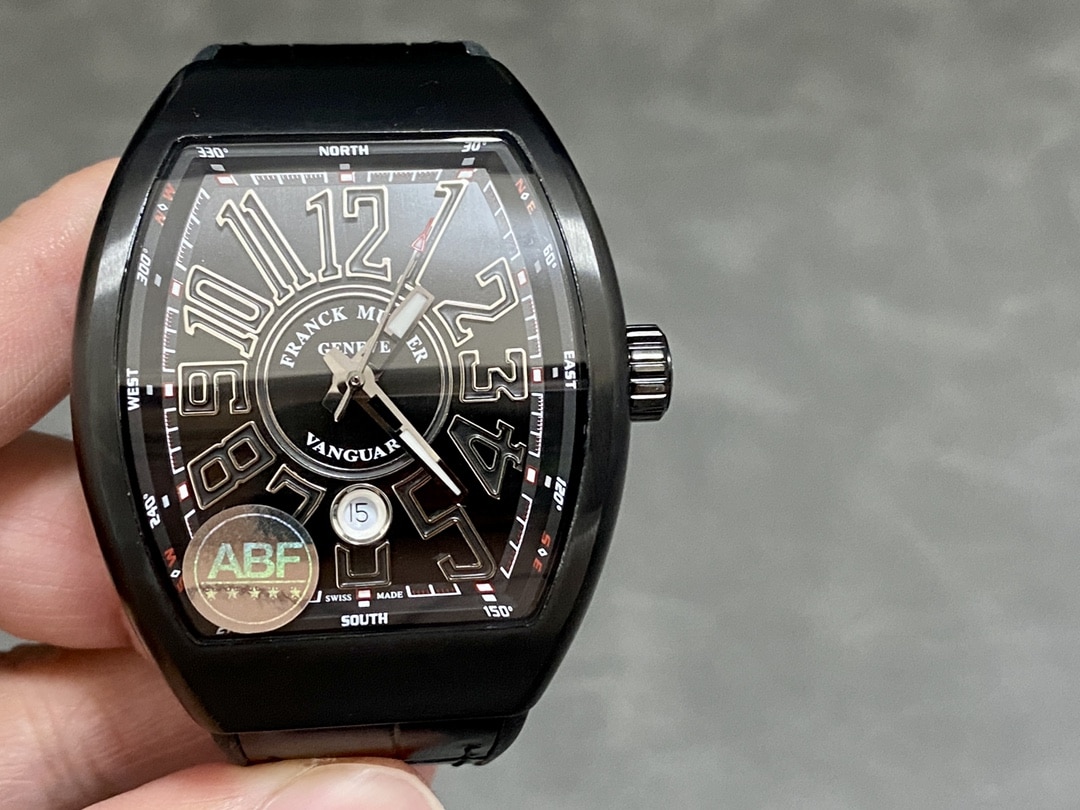 Franck Muller Vanguard V45 Ceramic Black Dial Best Replica ABF 45mm - Image 4