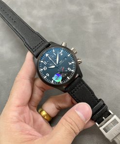 IWC Pilots Chronograph Top Gun IW389001 Black Ceramic Best Replica APSF 44mm