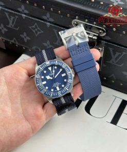 Tudor Pelagos FXD Titanium M25707b/25-0001 Blue Dial Navy Blue Fabric Strap 1:1 Best Replica 42mm