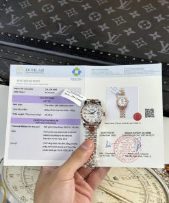 Rolex Datejust Two Tone 10K Rose Gold Wrapped White MOP Dial Jubilee 31mm