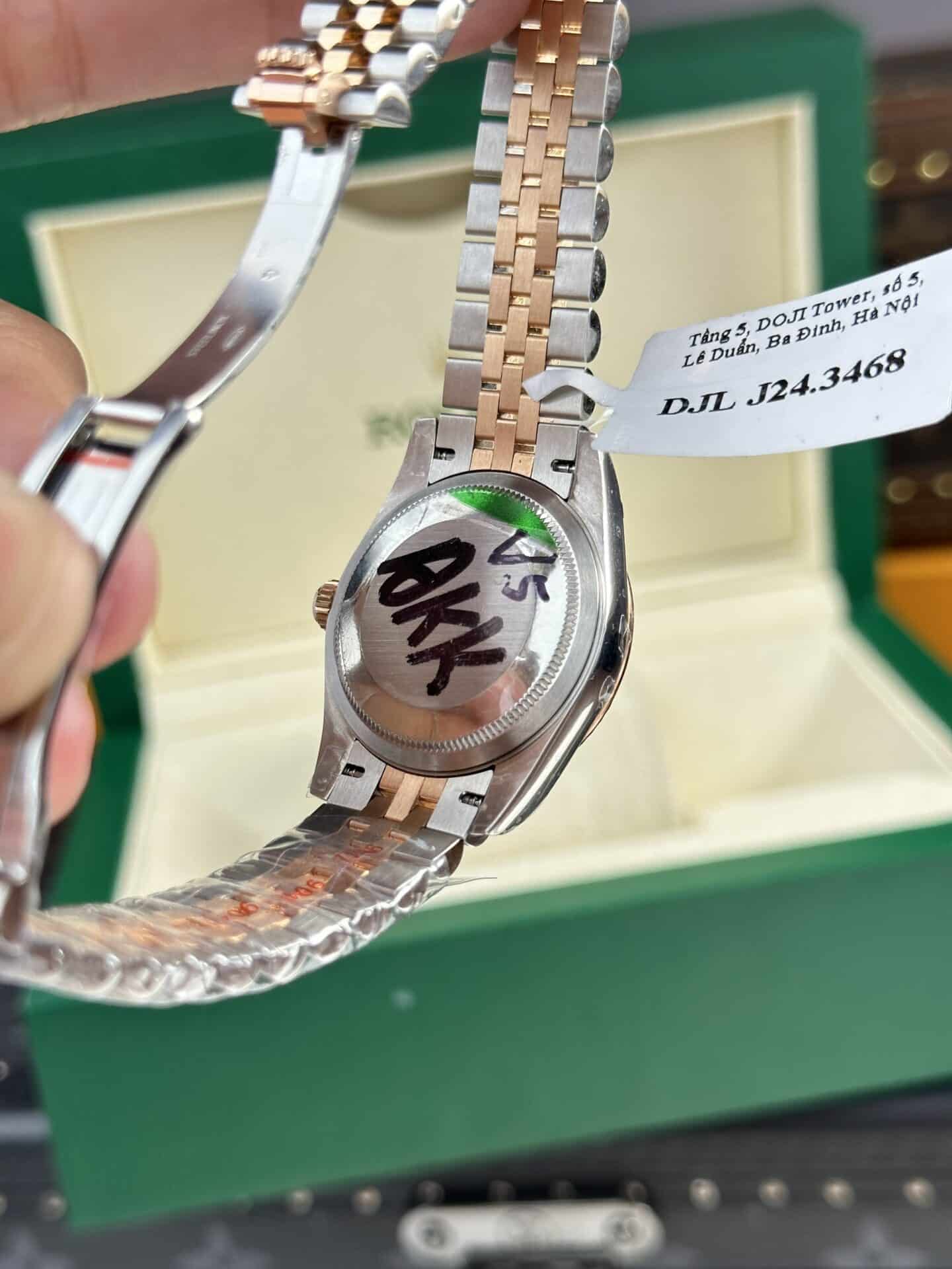 Rolex Datejust Two Tone 10K Rose Gold Wrapped White MOP Dial Jubilee 31mm - Image 7