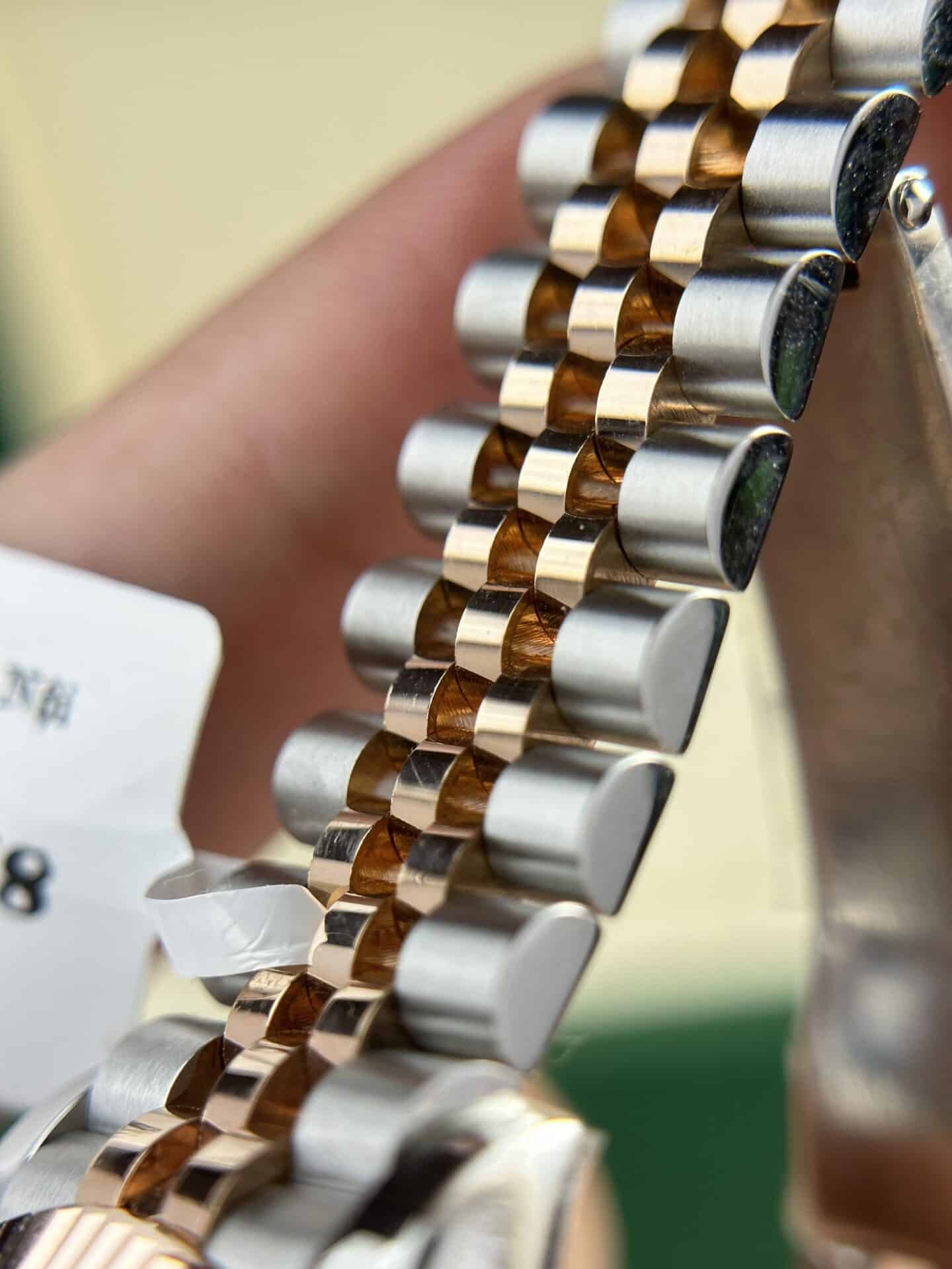 Rolex Datejust Two Tone 10K Rose Gold Wrapped White MOP Dial Jubilee 31mm - Image 8