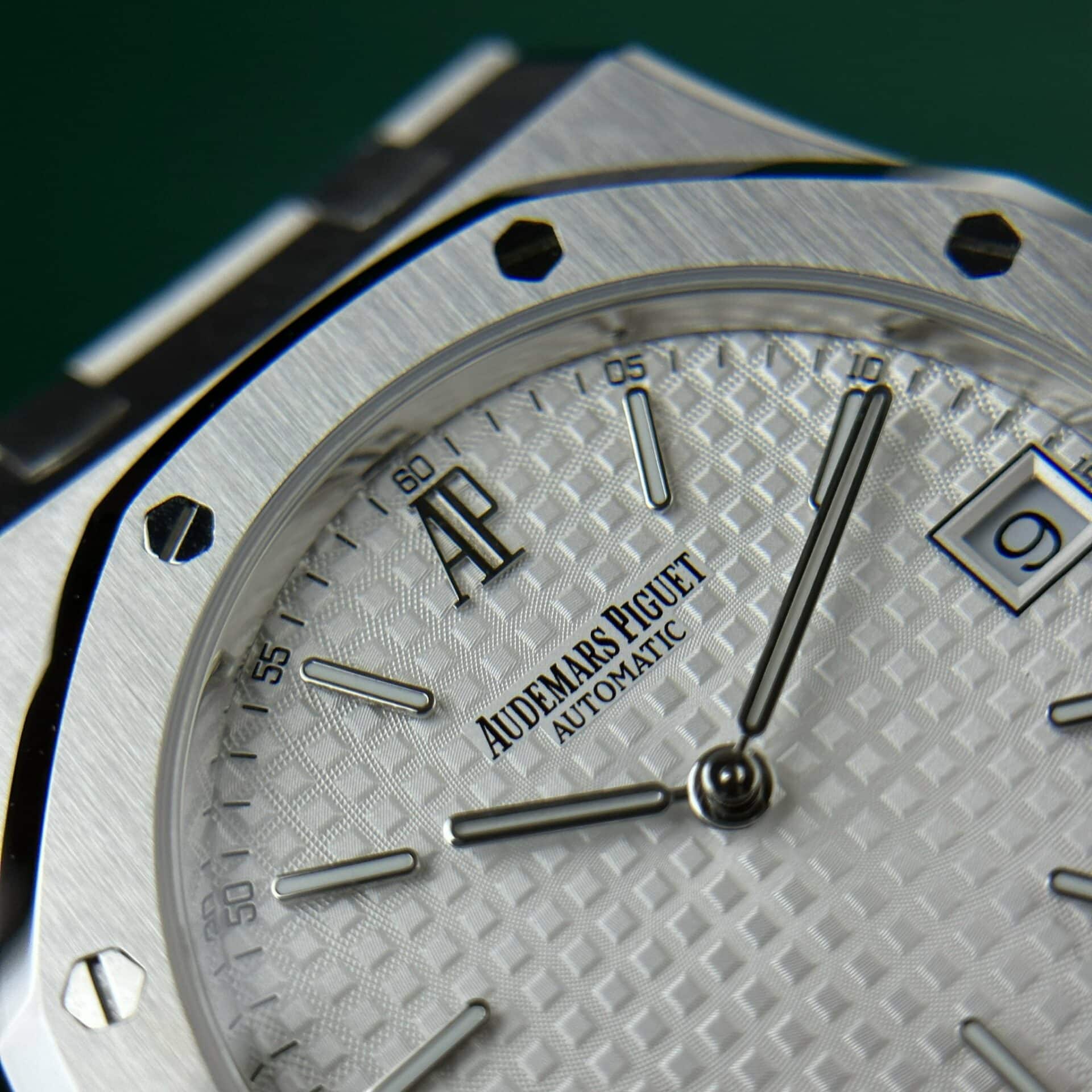 Audemars Piguet Royal Oak Jumbo Extra Thin 15202ST White Guilloche Dial Replica 39mm - Image 5