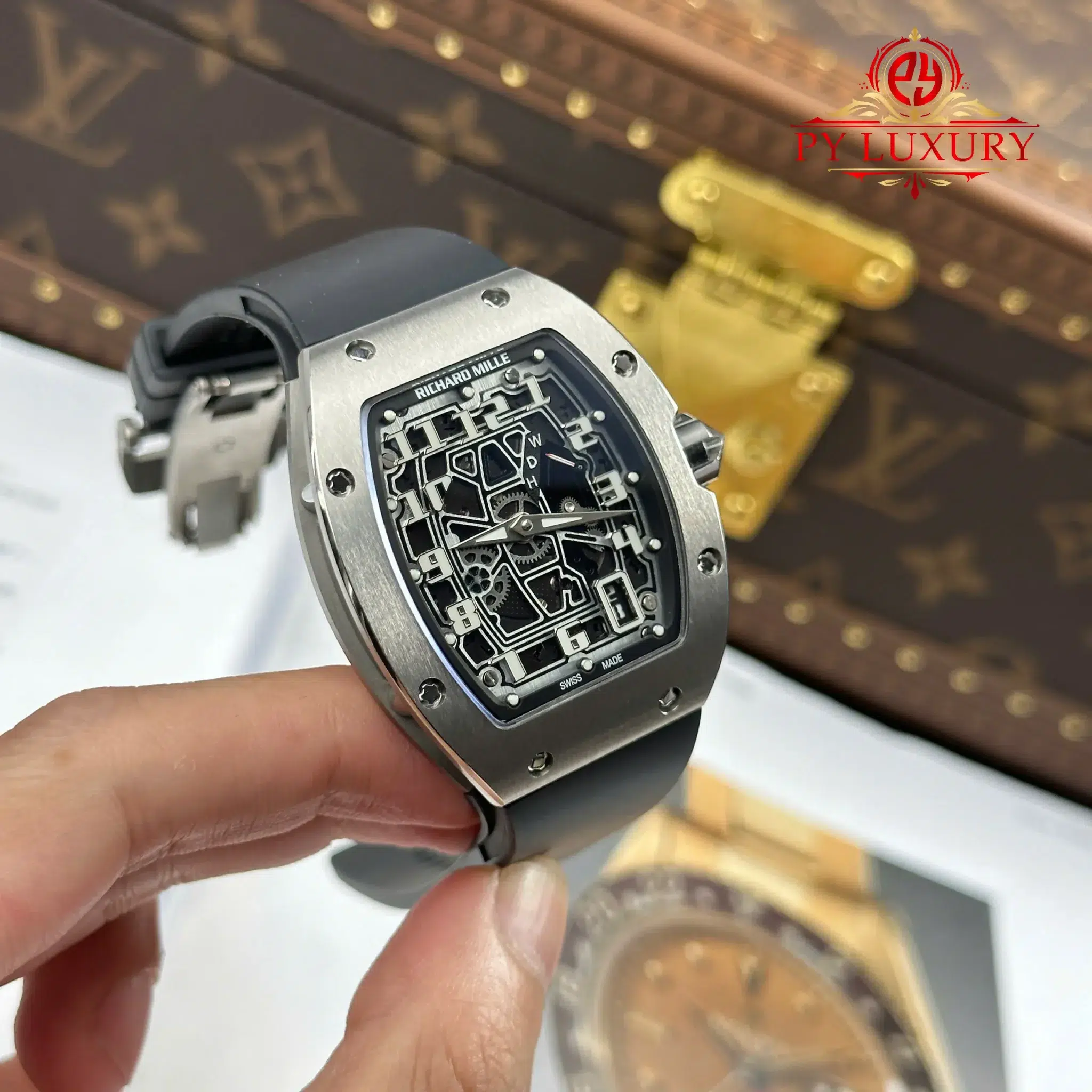 Richard Mille RM67-01 Titanium Extra-Flat Rubber Band Best Replica 38.7mm X 47.5mm - Image 3