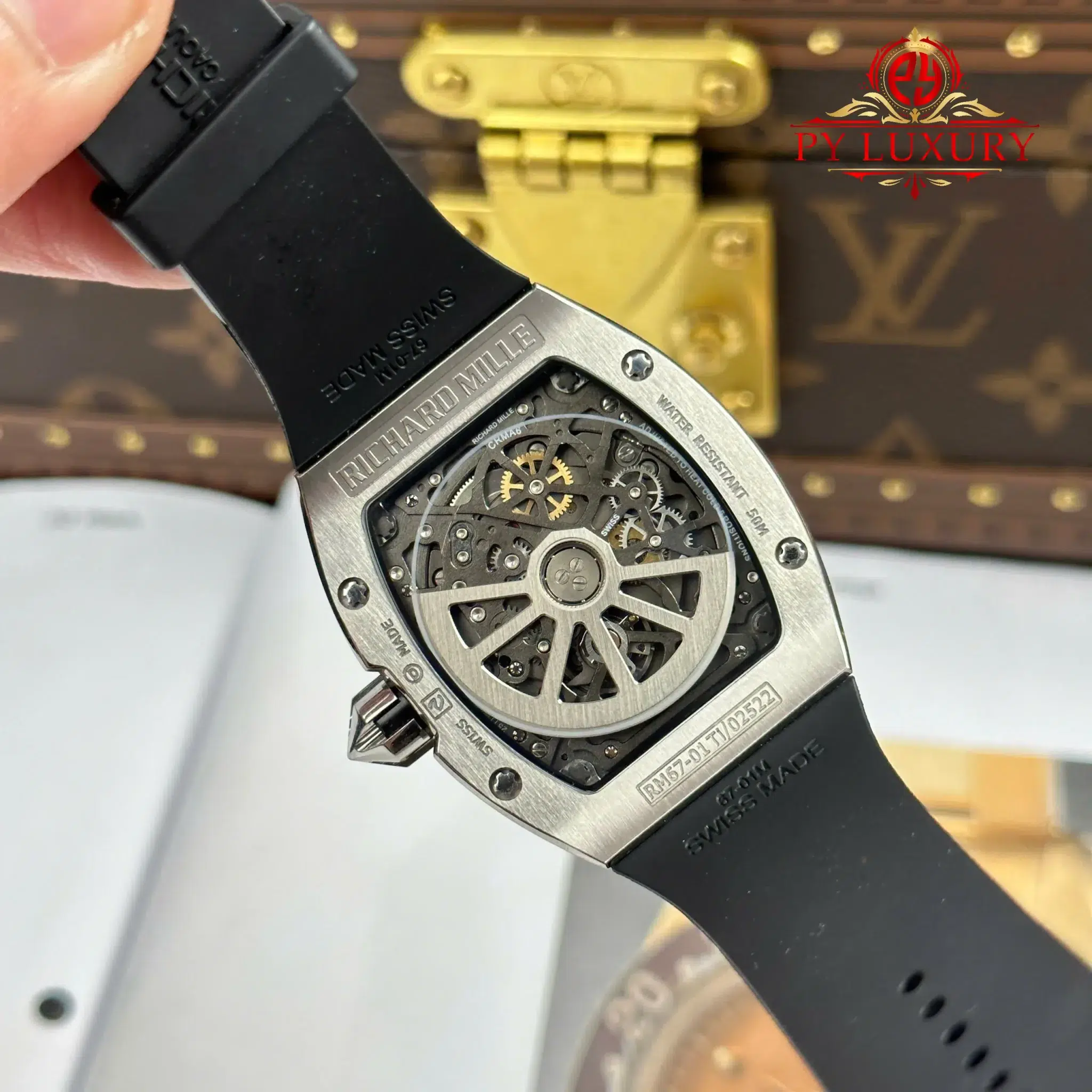 Richard Mille RM67-01 Titanium Extra-Flat Rubber Band Best Replica 38.7mm X 47.5mm - Image 11