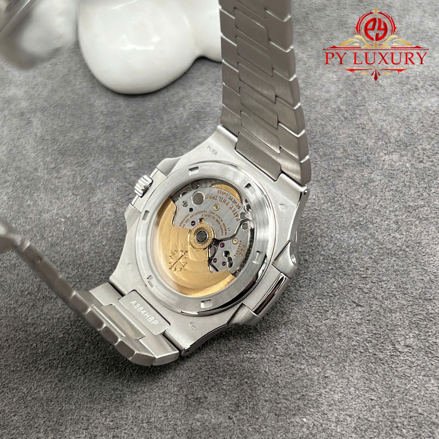 Patek Philippe Nautilus 5711/111P-010 Custom Made 1:1 Platinum 950 Blue Sapphire 40mm - Image 7