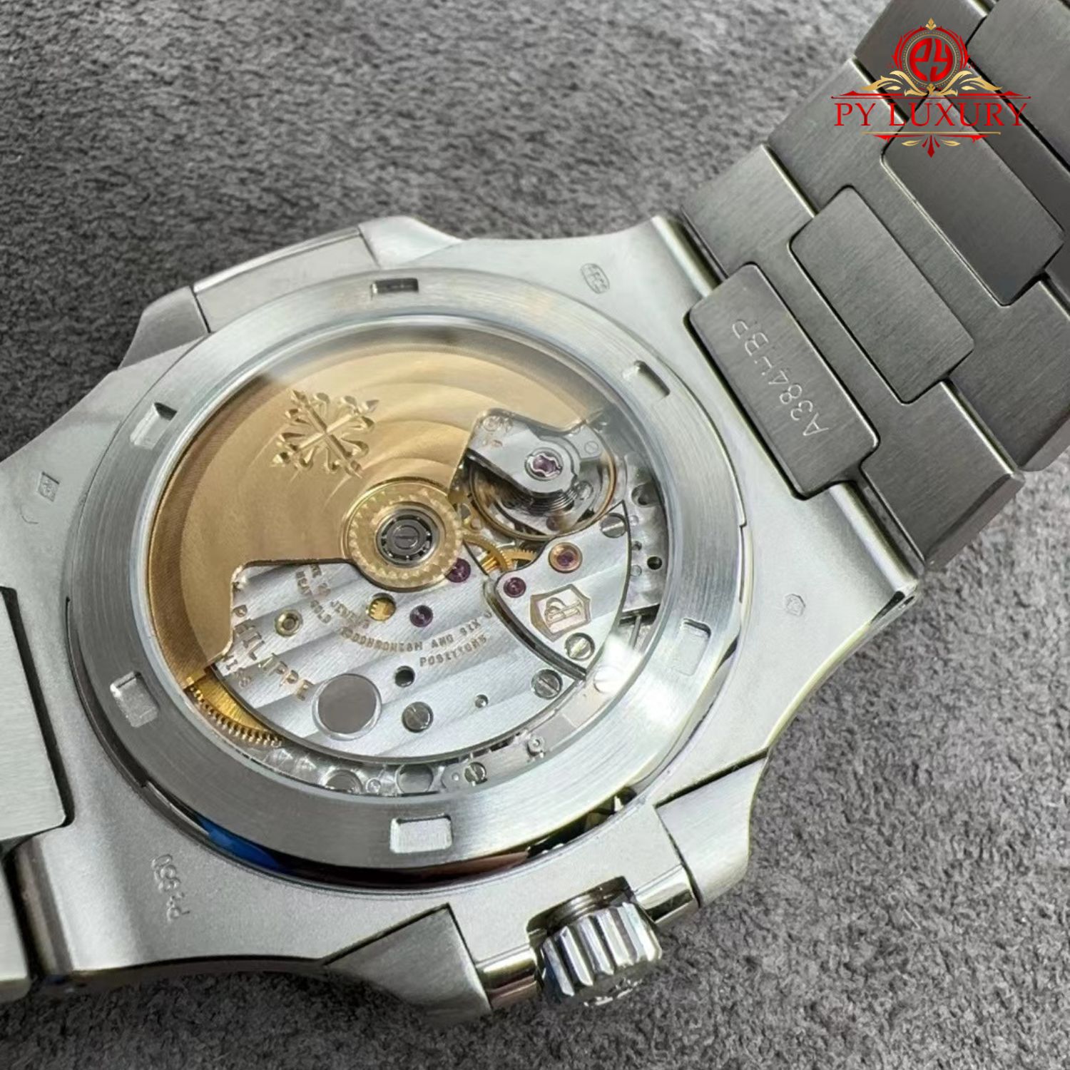 Patek Philippe Nautilus 5711/111P-001 Blue Sapphire Custom Made 1:1 Real Platinum 40mm - Image 10