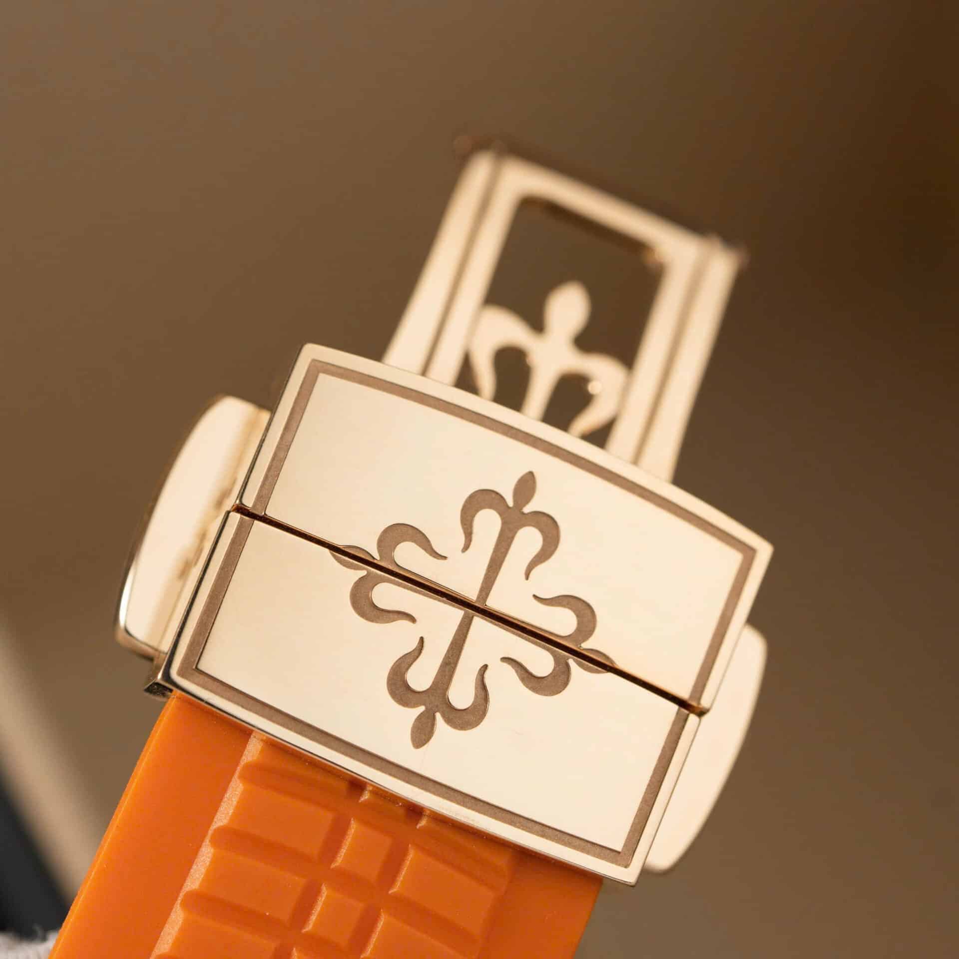 Patek Philippe Aquanaut 5167R-001 Brown Dial 18K Solid Gold Orange Rubber 40mm - Image 10