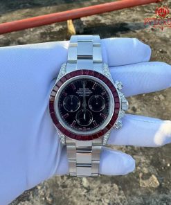 Rolex Daytona 126599TRU 18K Solid Gold Custom Natural Ruby Natural Diamonds 40mm