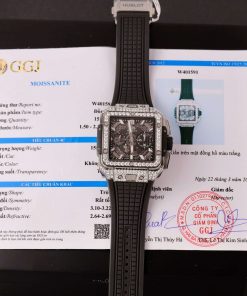 Hublot Square Bang Titanium Iced Out Moissanite Top Quality Replica 42mm