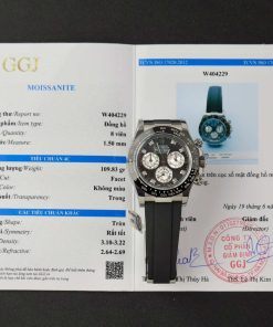 Rolex Daytona Black MOP Dial Moissanite Numerals Super Clone 40mm
