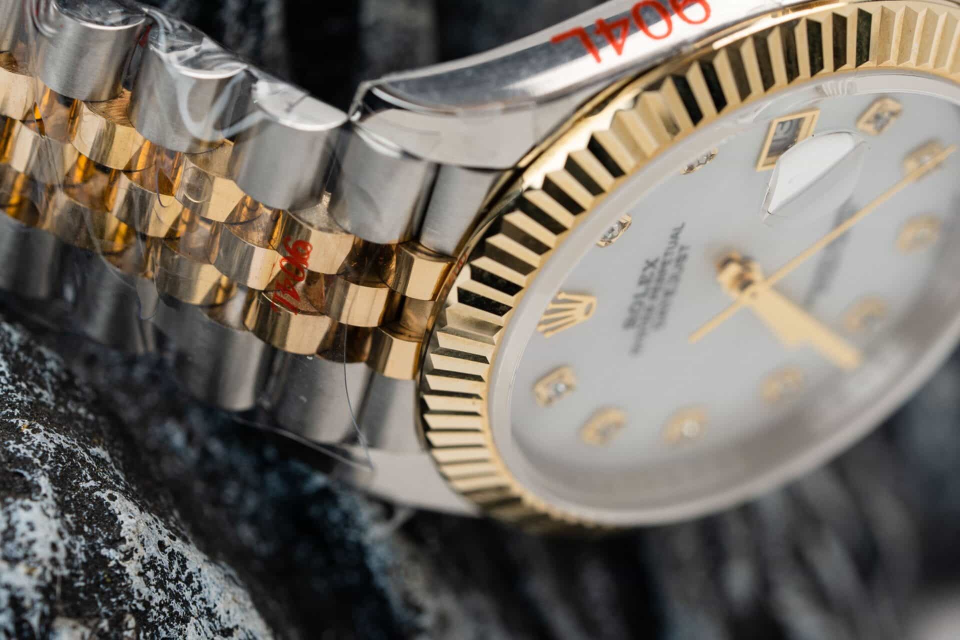 Rolex Datejust Two Tone 10K Yellow Gold Wrapped White MOP Dial Jubilee 31mm - Image 8