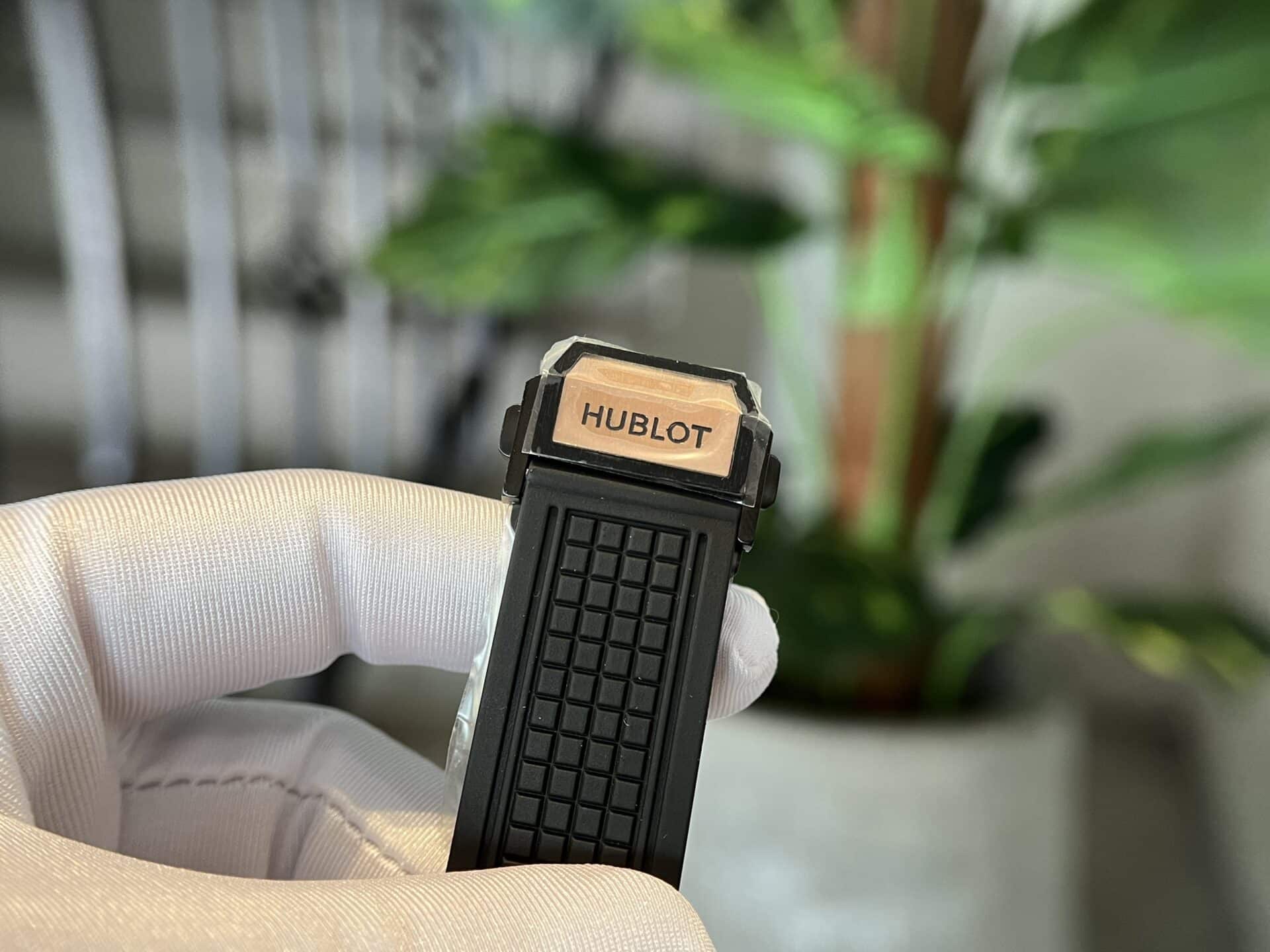 Hublot Square Bang King Gold Custom Moissanite Bezel Top Quality Replica 42mm - Image 8