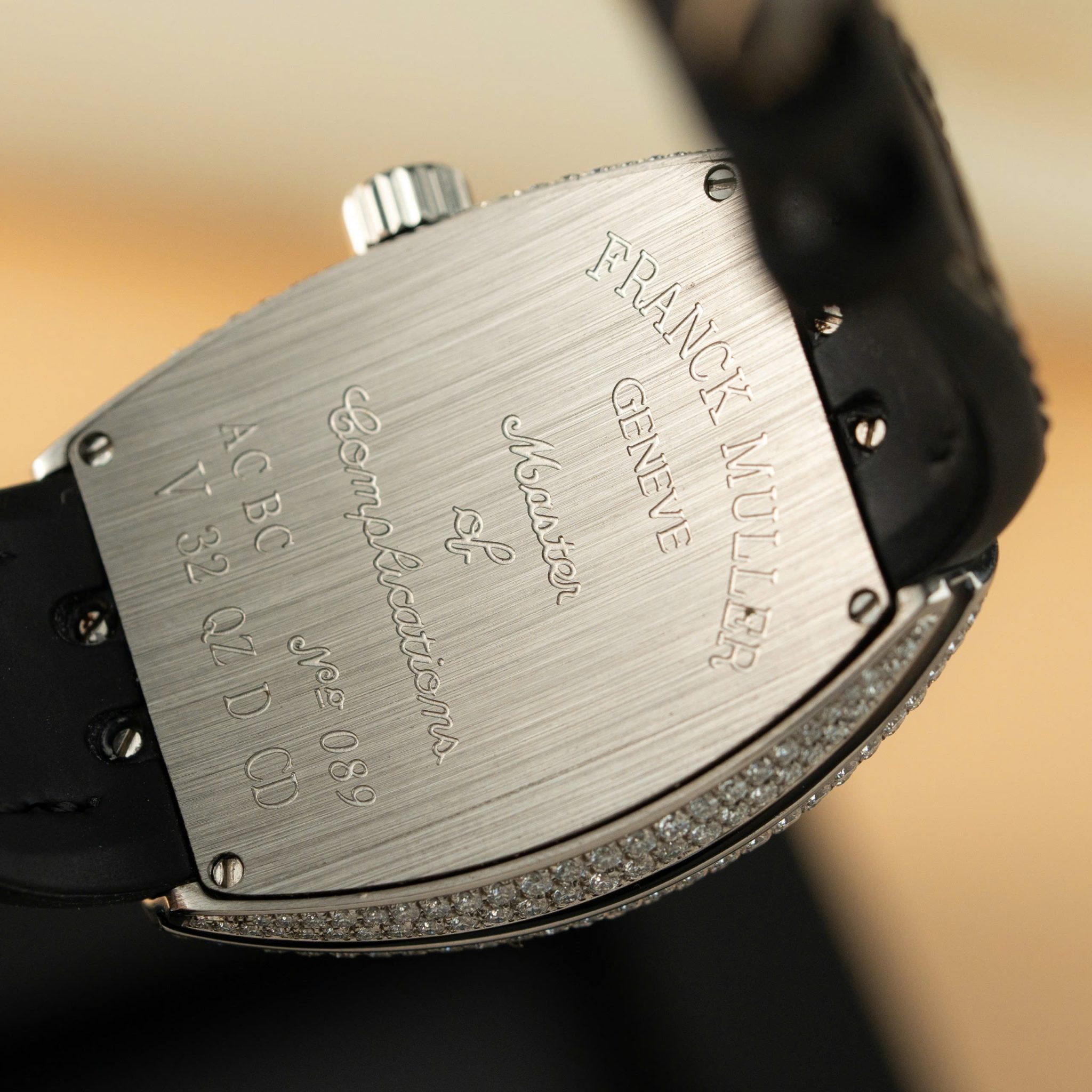 Franck Muller Vanguard V32 Black Full Moissanite Diamonds Best Replica ABF 32mm - Image 7