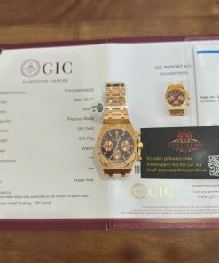 Audemars Piguet Royal Oak 26331OR Chronograph Brown Dial 18K Gold Wrapped 41mm