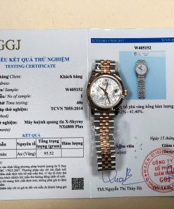 Rolex Datejust 278271 Silver Floral Dial Two Tone 10K Rose Gold Wrapped Jubilee Best Replica 31mm