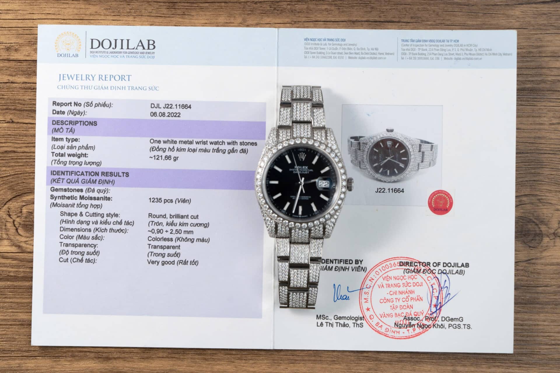 Rolex Datejust Black Luminous Dial Iced Out Moissanite Best Replica 41mm