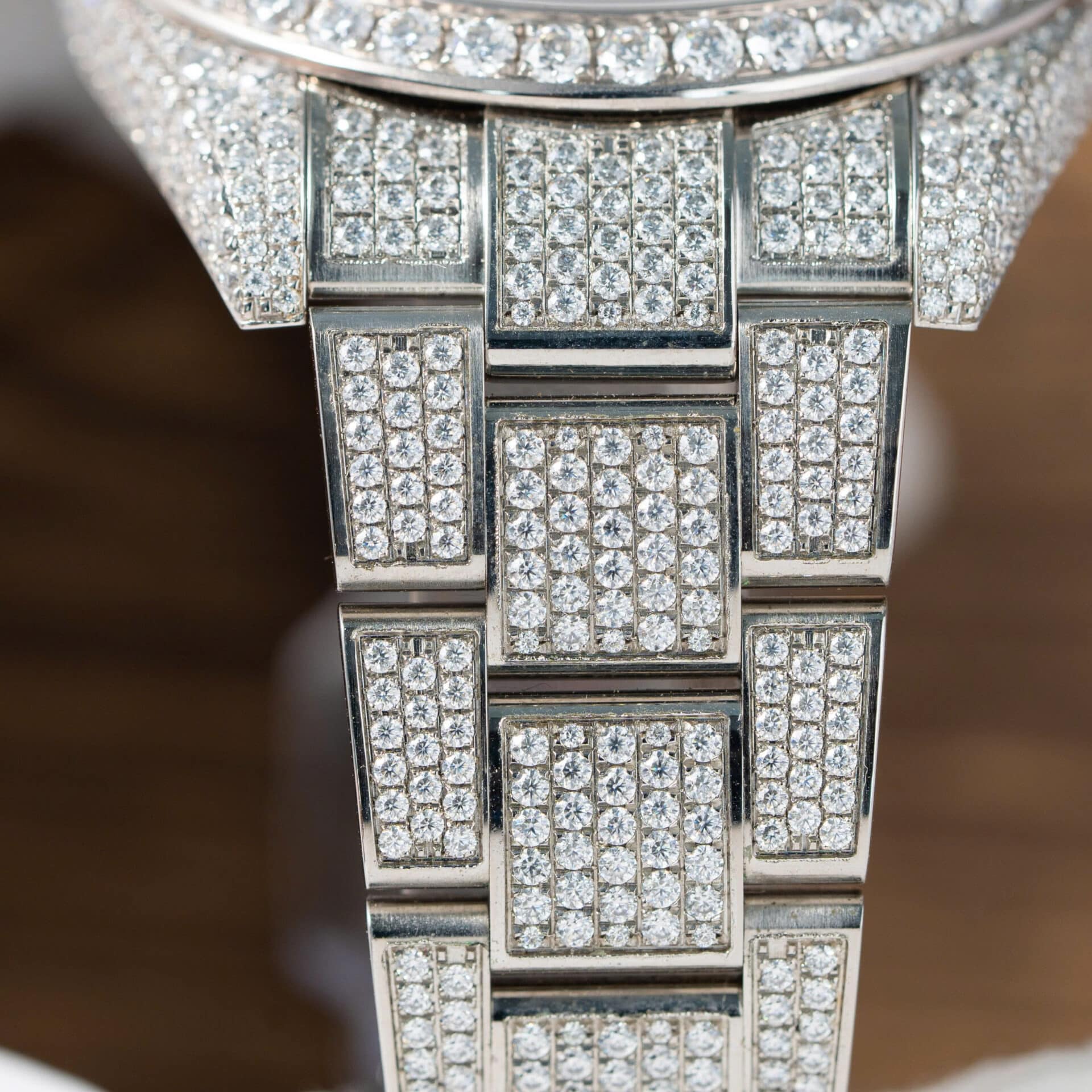 Rolex Datejust Blue Luminous Dial Iced Out Moissanite Best Replica 41mm - Image 7