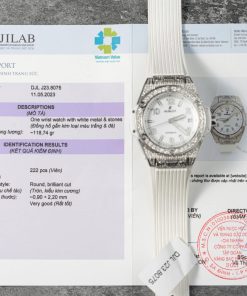 Hublot Big Bang One Click Steel White Pavé Custom Natural Diamonds Best Replica 39mm