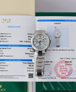 Rolex Daytona 116576TBR Custom Made Moissanite Diamond Oyster Bracelet Best Replica 40mm