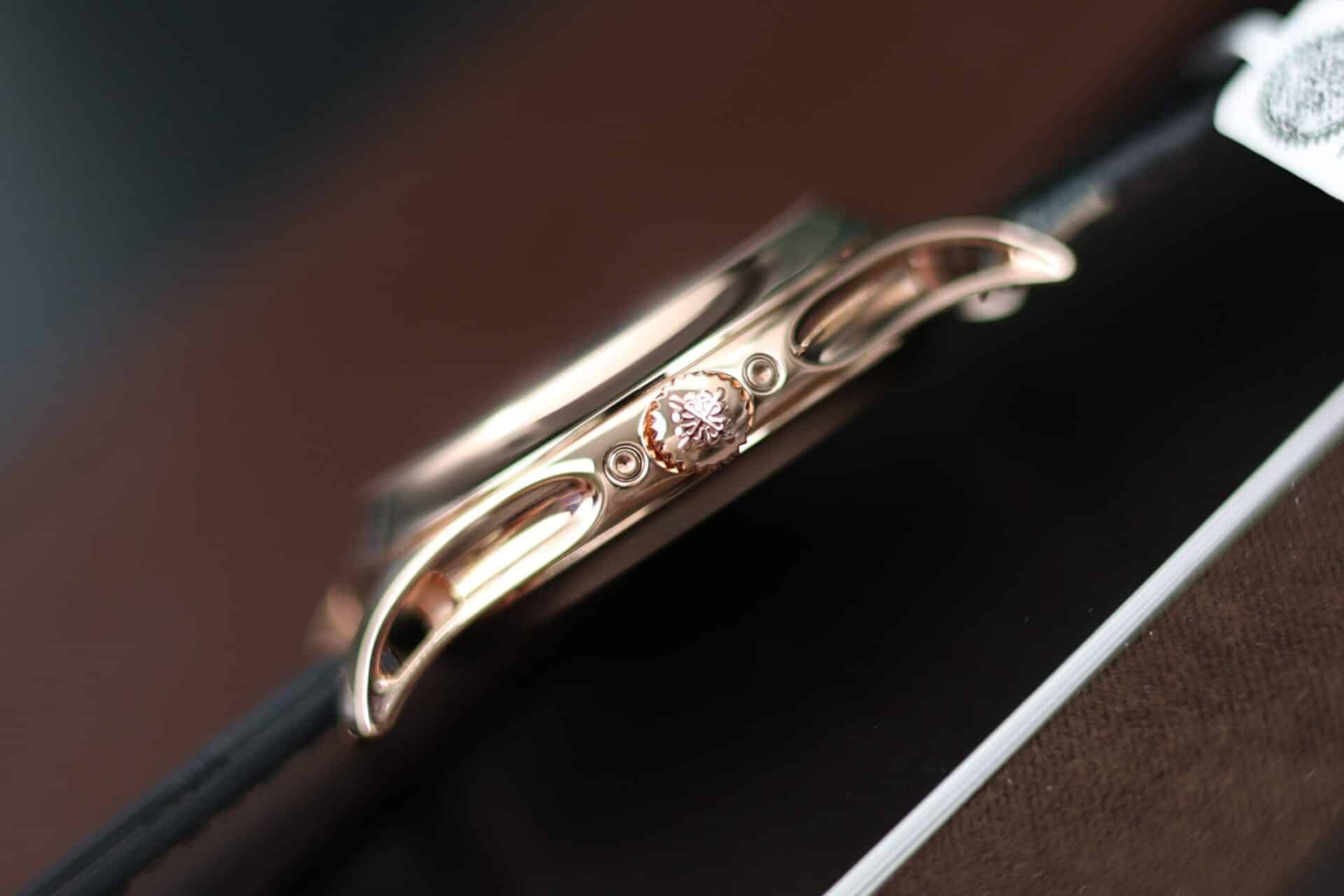 Patek Philippe Complications 5205R Black Dial 18K Rose Gold Wrapped Leather 40mm - Image 7