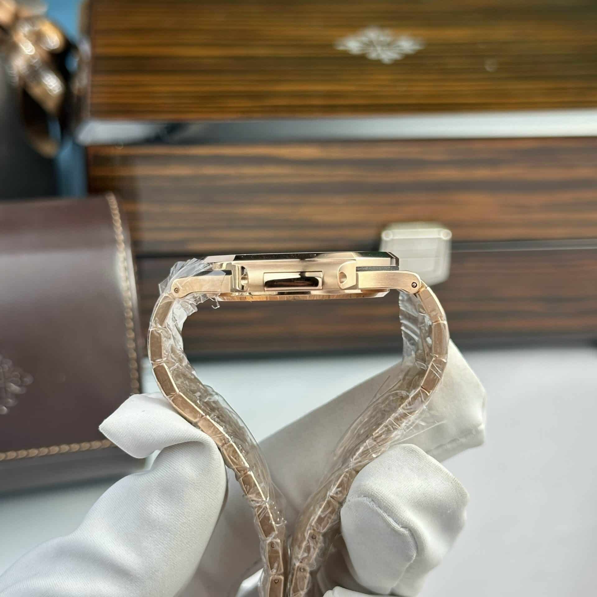 Patek Philippe Nautilus 5711/1R 18K Gold Wrapped Brown Dial Modified Full Options Version Super Clone 40mm - Image 7