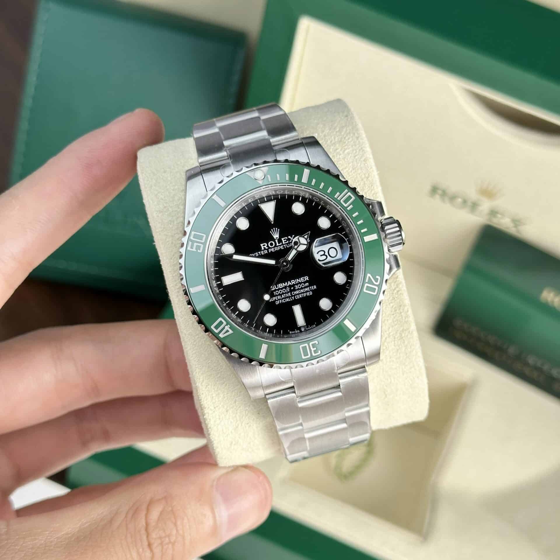 Rolex Submariner Starbuck 126610LV Black Dial Green Ceramic Bezel Best Quality Replica 41mm