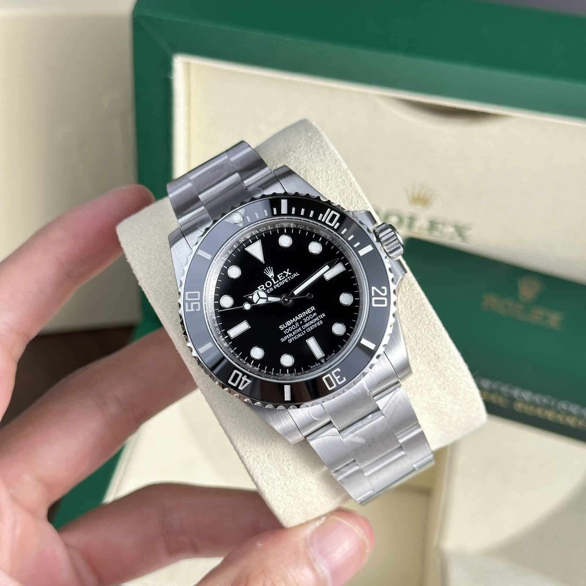 Rolex Submariner 124060 No Date BLack Dial Clean Factory 1:1 Replica 41mm