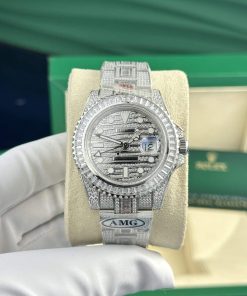 Rolex GMT-Master II “Ice” 116769TBR Diamond Replica AMG Factory 40mm