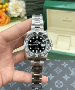 Rolex GMT-Master II 126710GRNR Bruce Wayne Black Dial Black Grey Ceramic Bezel Oyster Bracelet Best Replica Clean Factory 40mm
